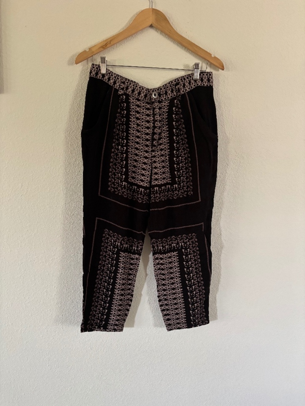 Free people scarf print trousers